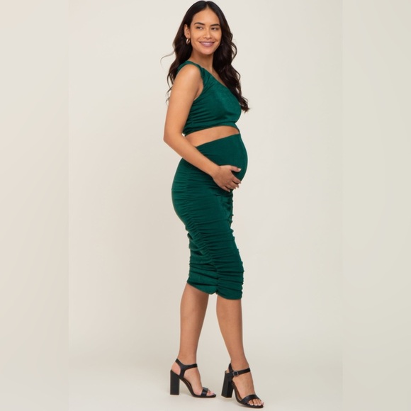 Pinkblush cut out one shoulder bodycon midi nwt - Picture 2 of 6